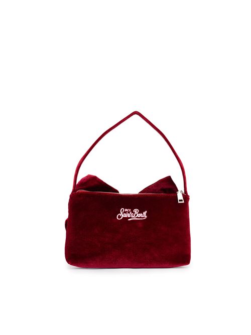 Borsa Nana in velluto con fiocco Mc2 Saint Barth | NANA00484G VELVET BOW 45 EMB